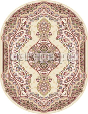 Российский овальный кремовый ковер анатолия 29517