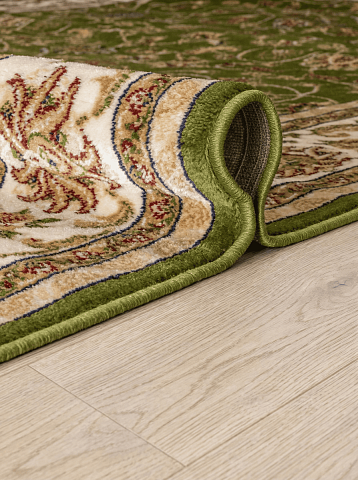 Российский прямой бежевый ковер акварель 20624