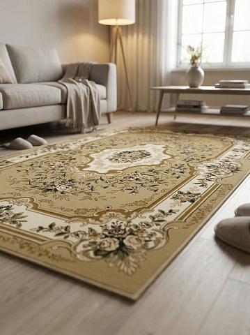 Российский прямой бордовый ковер акварель 20606