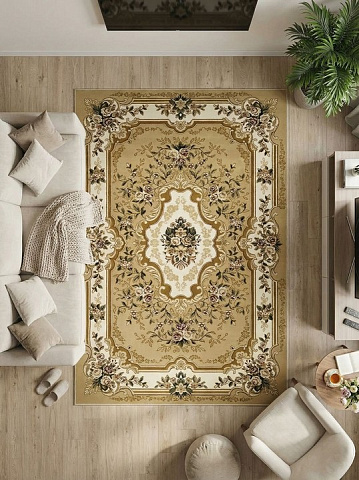 Российский прямой бордовый ковер акварель 20606