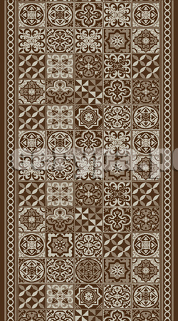 Российская коричневая ковровая дорожка флурлюкс (сизаль) 51219