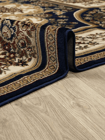 Российский прямой бежевый ковер акварель 20685