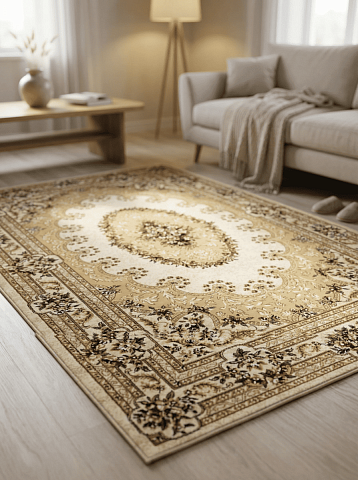 Российский прямой бордовый ковер акварель 20636